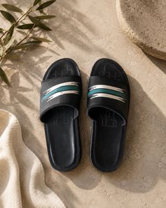 Stylish Black Slides
