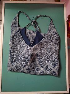 Boho Print Halter Neck Top