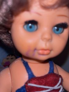 Vintage Doll ( stain on the face)