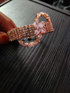 Rose Gold CZ Heart Bracelet