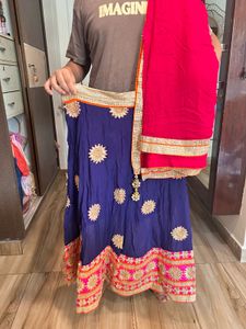 Beautiful Blue &amp; Pink Lehenga Choli