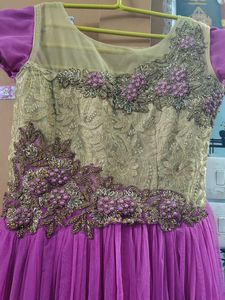 Stunning Magenta Ethnic Gown