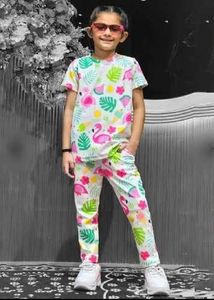 Cute Flamingo Co-ord Set 4-5years