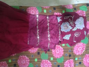 Maroon Floral Kurta Set