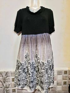 Boho Floral Print Midi Dress