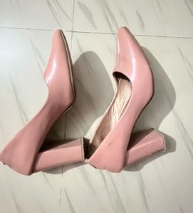 Chic Pink Block Heels