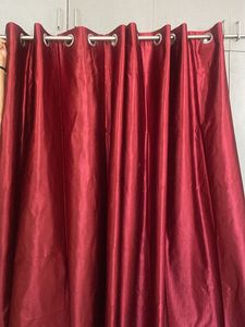 Maroon Curtains (set Of 2)