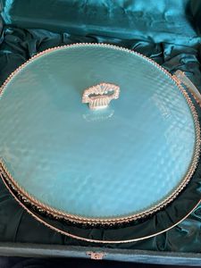 Decorative Blue Serving Tray
