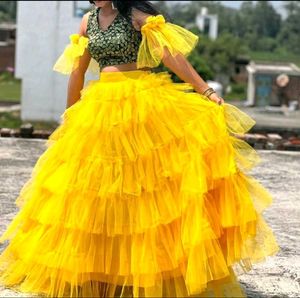 Gorgeous Yellow Lehenga Choli Set