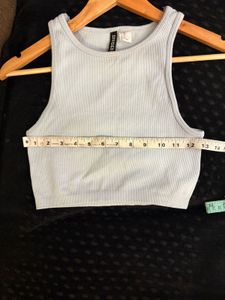 H&amp;M Ribbed Cropped Tank Top