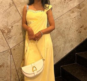 Pale Yellow Formal Gown