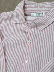 Pink Striped Button-Up Shirt