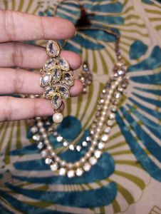 Elegant Emerald &amp; Pearl Jewelry Set