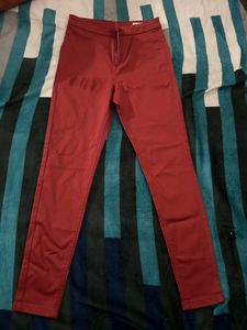 Maroon Skinny Jean Only Worn Once