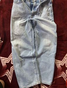 Unisex Baggy Light Wash Zara Jeans