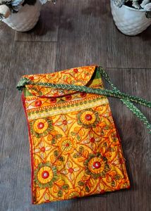 Embroidered Sling Bag