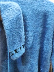 Imported Knit High Neck Sweater with Long Sleeves