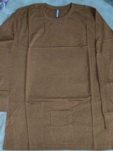 Men's Brown Long Sleeve T-Shirt