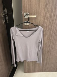 Long Sleeve V-Neck Top