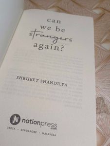 Can We Be Strangers Again? Book
