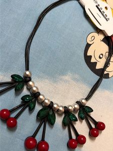 Cute Cherry Charm Necklace