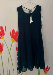Elegant Navy Blue Sharara Set