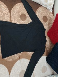 Classic Black Long Sleeve Top