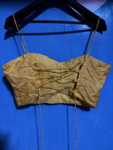 Golden Ethnic Blouse