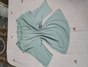 Light Blue Textured T-Shirt