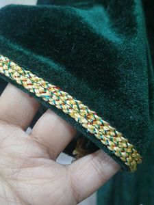 Elegant Green Velvet Kurta