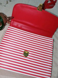Chic Striped Handbag, Made in Thailand