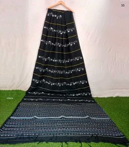 Elegant Hand Kantha Embroidered Saree