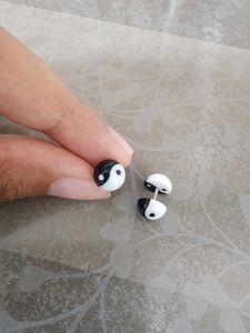 Yin Yang Stud Earrings