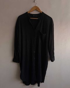 Boho Textured Black Kurta