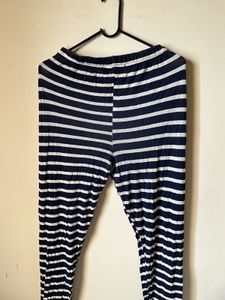 Striped Lounge Pants Navy blue