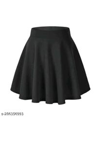 Black Flared Skirt