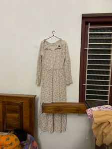 Vintage Floral Lace Maxi Dress