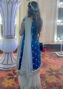 Elegant Blue Embroidered Kurta Set