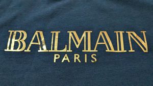Balmain Paris Nice Quality Solid Black T Shirt, Dark Grey T Shirt, Zudio Original Beige T Shirt