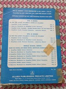 ICSE Chemistry Textbook- X