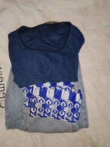 Limited Offer Beautiful Dress With Jeans Combo