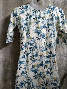 Elegant Floral Print Kurta  of 3 pice set, nea