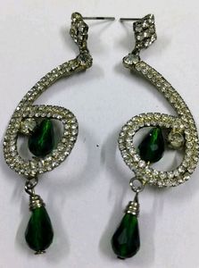 Rhinestone korean style Eyer rings large size Fanc