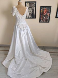 Vintage Satin Wedding Dress