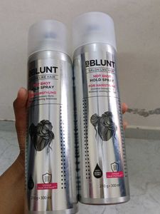 BBLUNT Hot Shot Hold Spray Set
