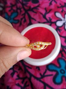 Elegant Gold Ring with Stones