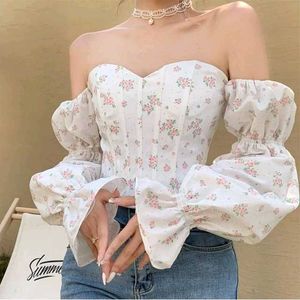 Yesstyle--Floral off shoulder top