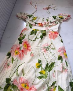 Floral Off-Shoulder Maxi Dress