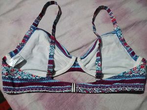 Boho Floral Print Bikini Top