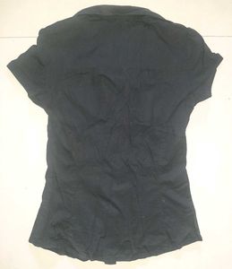 🖤 MANGO Noir Muse — Rare Black Shirt
